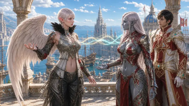 Konzeptbild 1 des Lineage2AI-KI-MMORPG