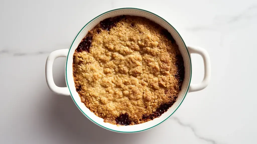 Birnen-Crumble: einfaches Dessert für das Herbstwochenende